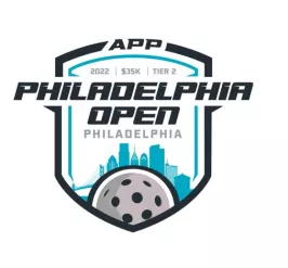 APP pickleball tournament logo with purse and tier