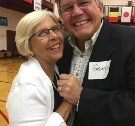 Coupe dancing at the Senior Prom at the YMCA of Greater Brandywine