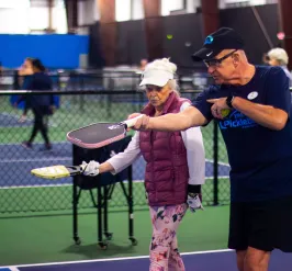 YMCA Pickleball Pro Teaches Lesson