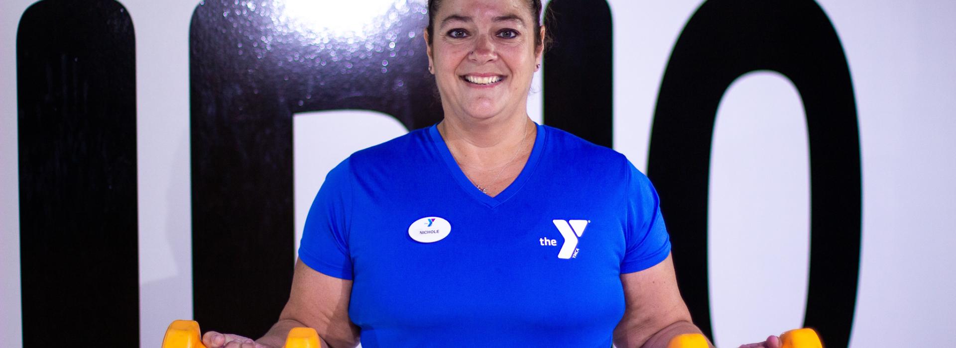 Nichole, Personal Trainer at the YMCA of Greater Brandywine, is ready to help support your strength goals.