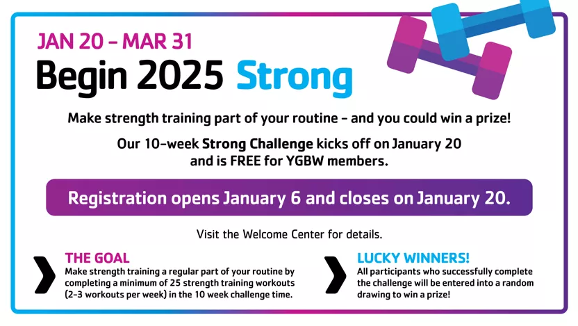 Strong Challenge at the YMCA of Greater Brandywine. 