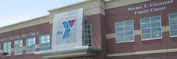 A picture of the outside of the West Chester Area YMCA