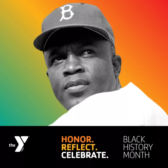 Jackie Robinson, Jackie Robinson broke the color barrier and became the first Black major league baseball player.