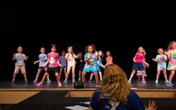Students at YMCA Theater Camp learn choreography at the Jennersville YMCA