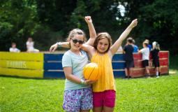 Gaga Ball is the game of choice for these YMCA Camp Jennersville campers. 