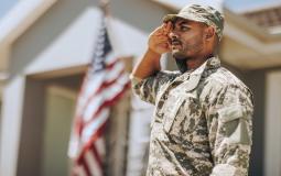 U.S. Veteran Saluting