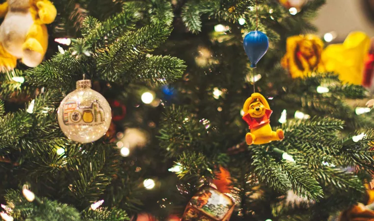 Winnie the pooh ornament on a Tree