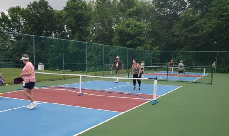 Two new outdoor pickleball courts at the YMCA of Greater Brandywine.