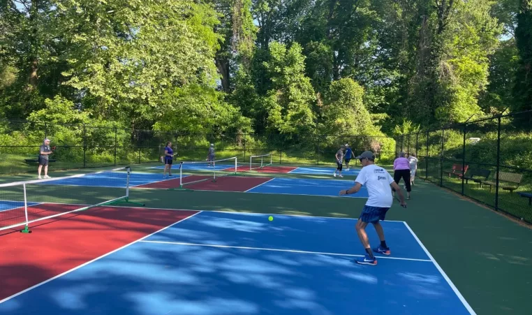 Outdoor Pickleball Courts at the Kennett Area YMCA. 
