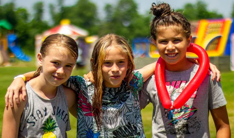 Campers form friendships at YMCA Summer Camp. 