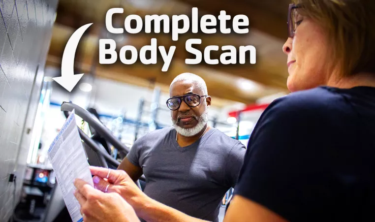 Bertram L Lawson II reviews data from the EVOLT 360 body scan