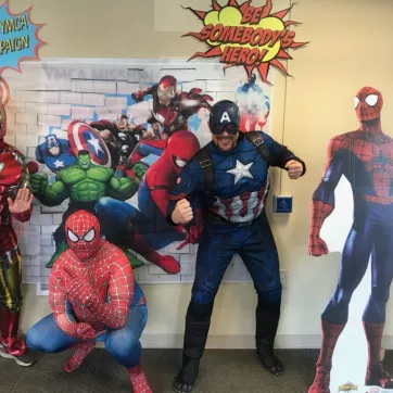 Superheroes Celebrate our Annual Campaign