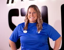 Amy Bowers, personal trainer at the West Chester Area YMCA is ready to help you get into shape in West Chester, Pa.  