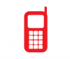 An icon of a red cellphone